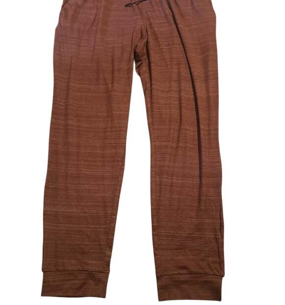Apana Pants - Apana Brick Red Active Athletic Yoga Jogger Pants Large